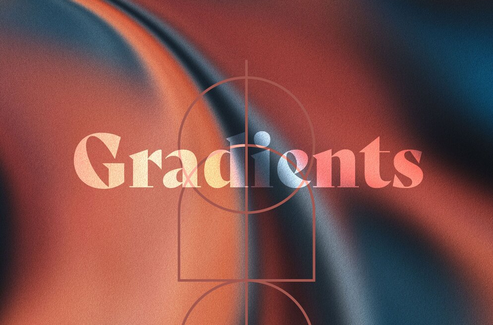 Patterns & Abstract Gradients sind Trend Brand Design.