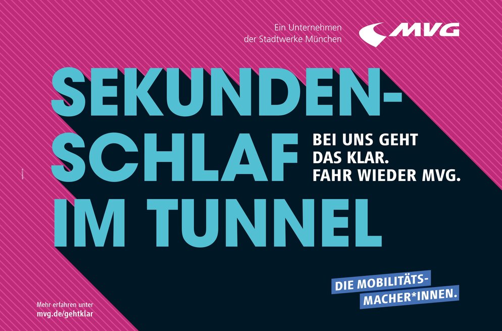Glamourös zum Einsatz gekommen sind Retro Designs als Keyvisuals von Kampagnen der Münchner Verkehrsgesellschaft (MVG).