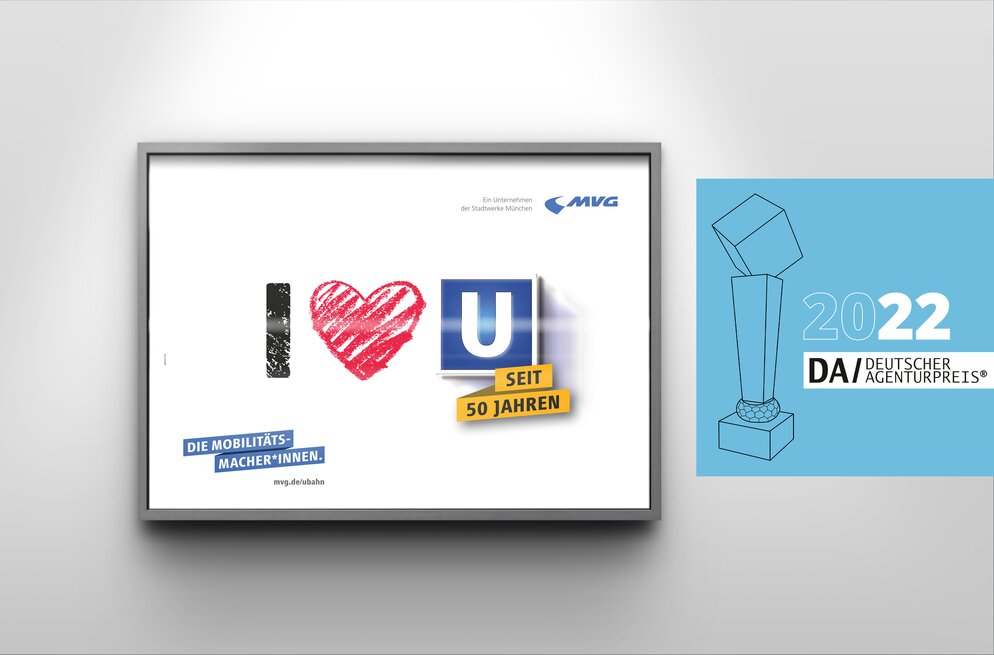 Werbeagentur Muenchen erstellte die kreative Werbekampagne zum 50-jährigen Jubiläum der MVG.