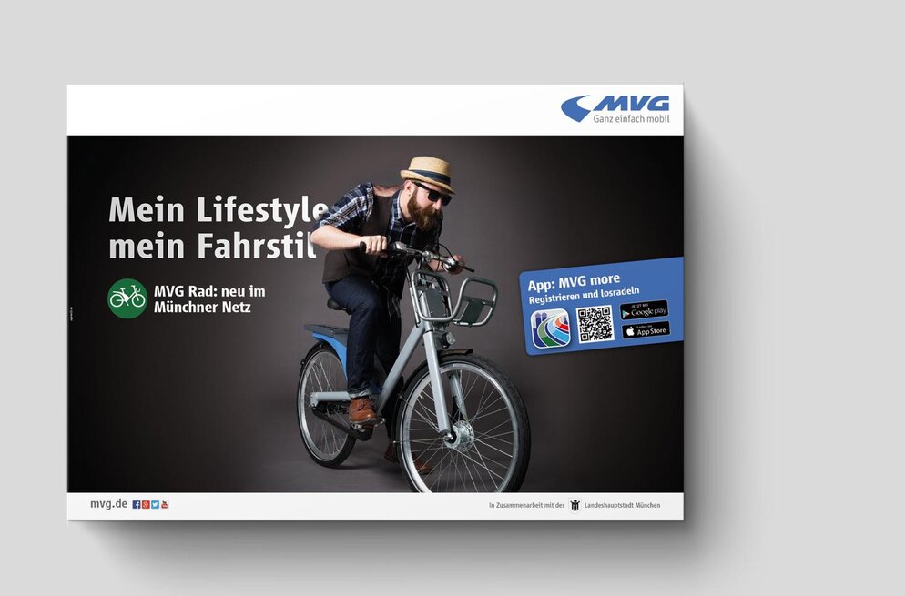 Launchkampagne MVG Fahrrad - Ein Projekt der Agentur 22.